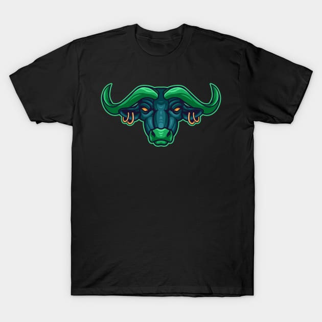 GREEN BULL T-Shirt by giggleapin
